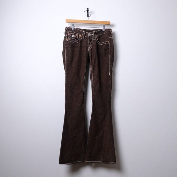 True Religion Pants - Vintage True Religion Joey Big T brown corduroy pants size 25